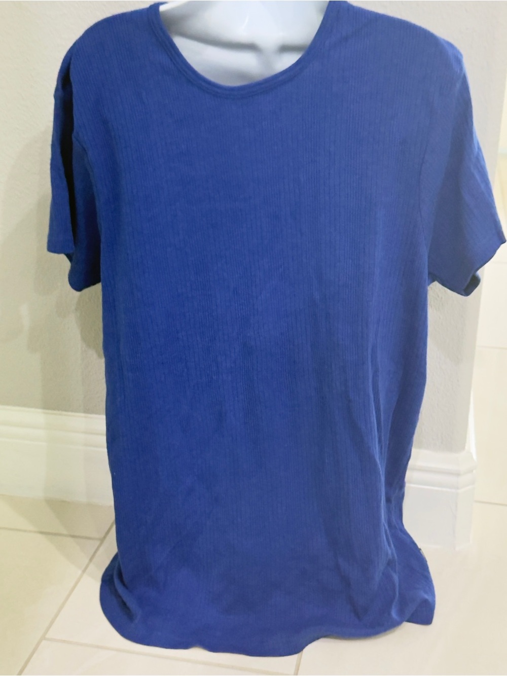 Express Men's Crew Neck Tee in Royal Blue